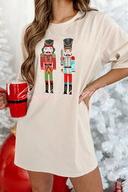 Nutcrackers for The Holidays Sequin Nutcracker T-shirt Mini Dress