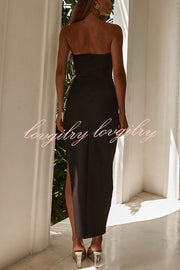 Fashionable Bow Sexy Backless Slim Fit Maxi Dress