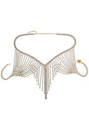 Sexy Backless Handmade Rhinestone Bra