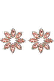 Diamond Floral Earrings