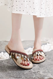 Bohemian Ethnic Style Tassel Beach Shoes