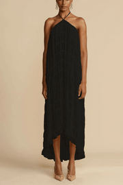 Versatility and Vintage Charm Pleated Drawstring Waist Tiered Maxi Skirt