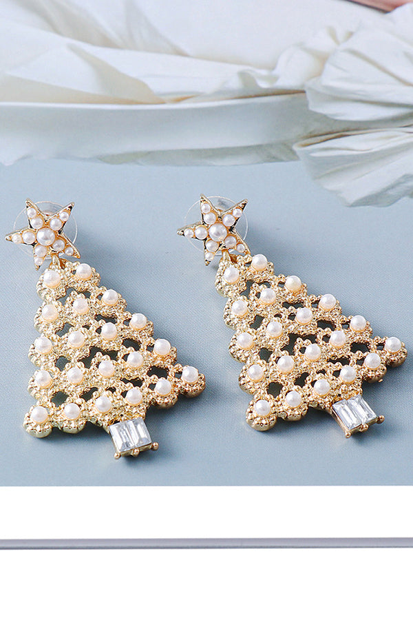 Christmas Tree Fashion Diamond Earrings