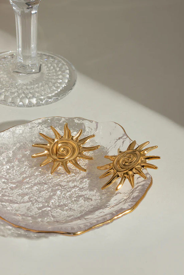 Fashionable and Creative Threaded Sun Earrings