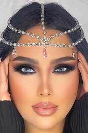 Rhinestone Tassel Mesh Headband