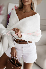 Warm in Two Ways Knit Off Shoulder Relaxed Poncho Sweater