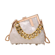 Sequin Chain Shoulder Crossbody Evening Bag