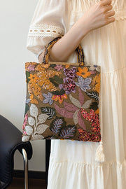 Colorful Sequin Vintage Embroidery Tote Bag