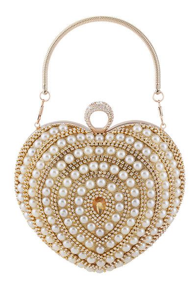 Banquet Fashionable Diamond-encrusted Pearl Versatile Handbag