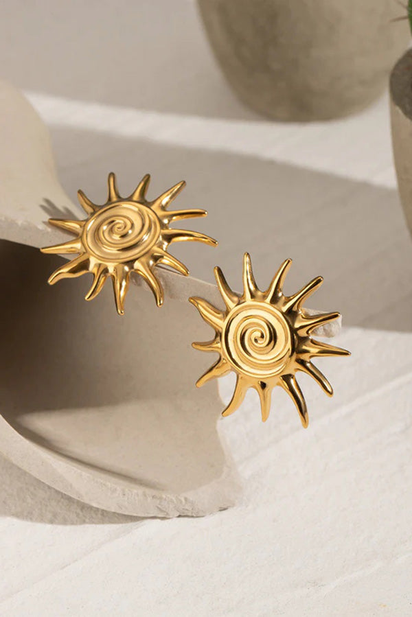 Fashionable and Creative Threaded Sun Earrings