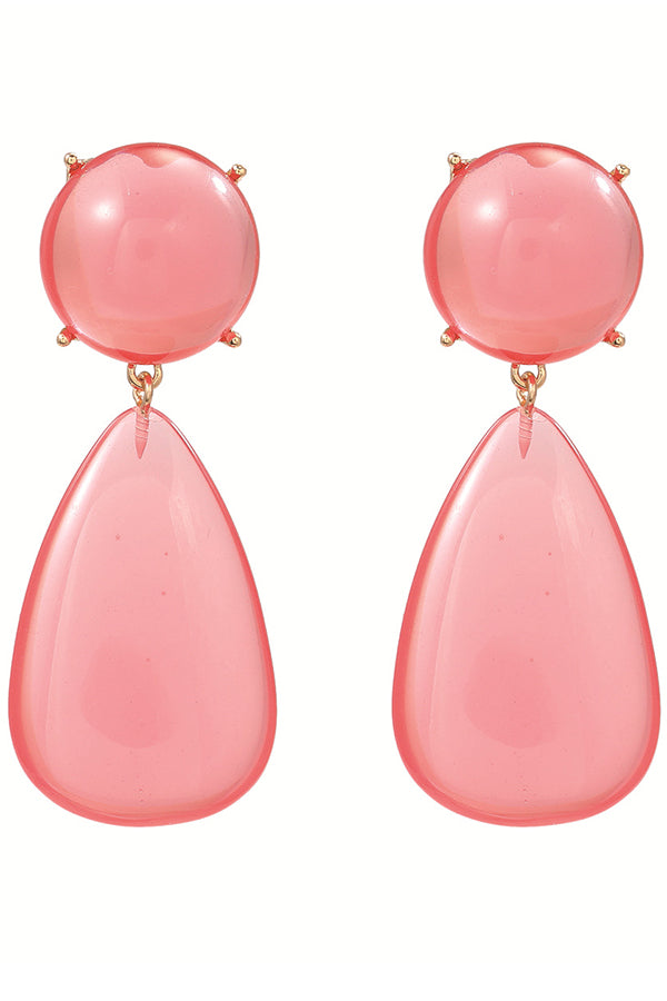 Drop Shaped Resin Earrings