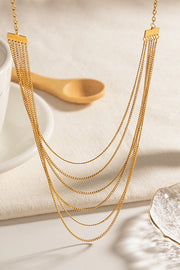 Stainless Steel Layered Necklace