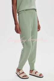 Sheridan Half-Zip Neck Short Sleeve Sweatshirt and Elastic Waist Pocket Jogger Set
