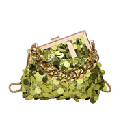 Sequin Chain Shoulder Crossbody Evening Bag