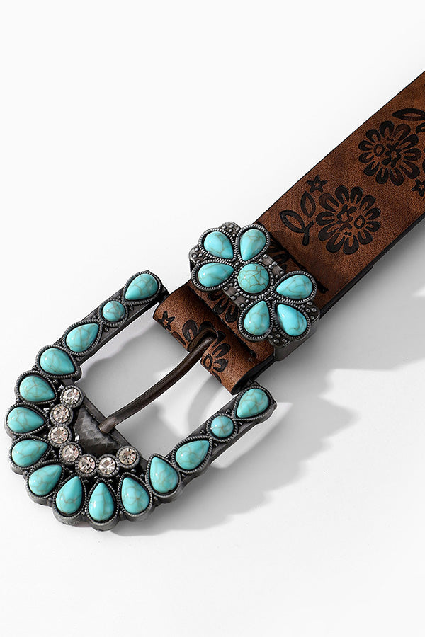 Bohemian Turquoise Embellished Vintage Belt