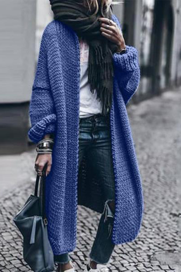 Long Sleeve Knitted Cardigan