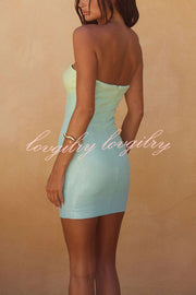 Gradient Sequin Sexy Off-the-shoulder Hollow Slim Mini Dress