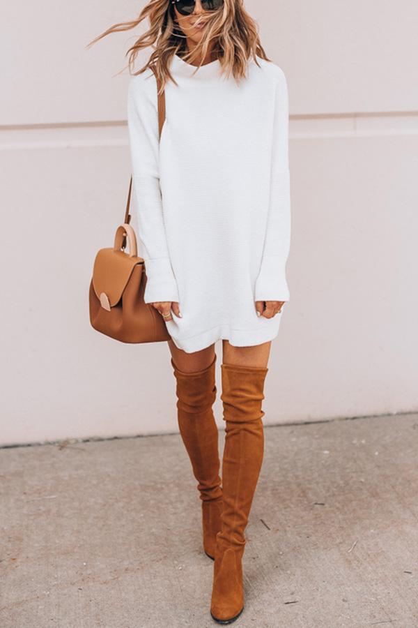 Come My Way Sweater Casual Dress