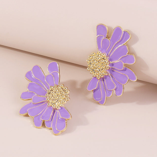 Retro Alloy Floral Pattern Earrings