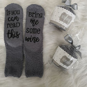 Bring Me Some Wine Socks