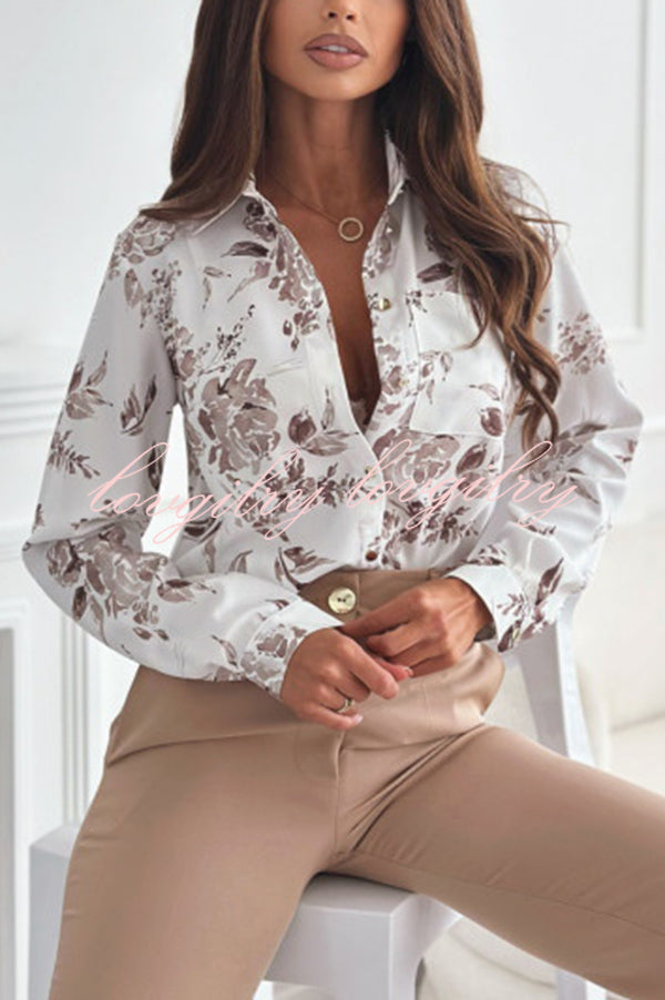 Fashion Printed Long Sleeve Casual Shirt