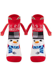 Christmas Cute Couple Magnetic Socks