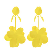 Dopamine Flower Retro Fashion Metal Stud Earrings