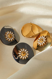 Fashionable Daisy Disc Earrings