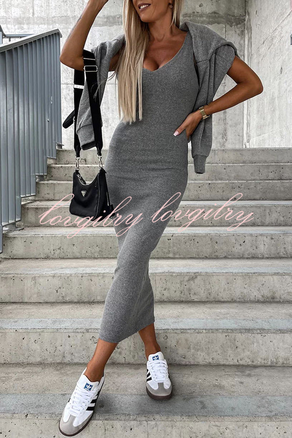 Around The World Hooded Sweatshirt and Slip Maxi Skirt Two Piece Set