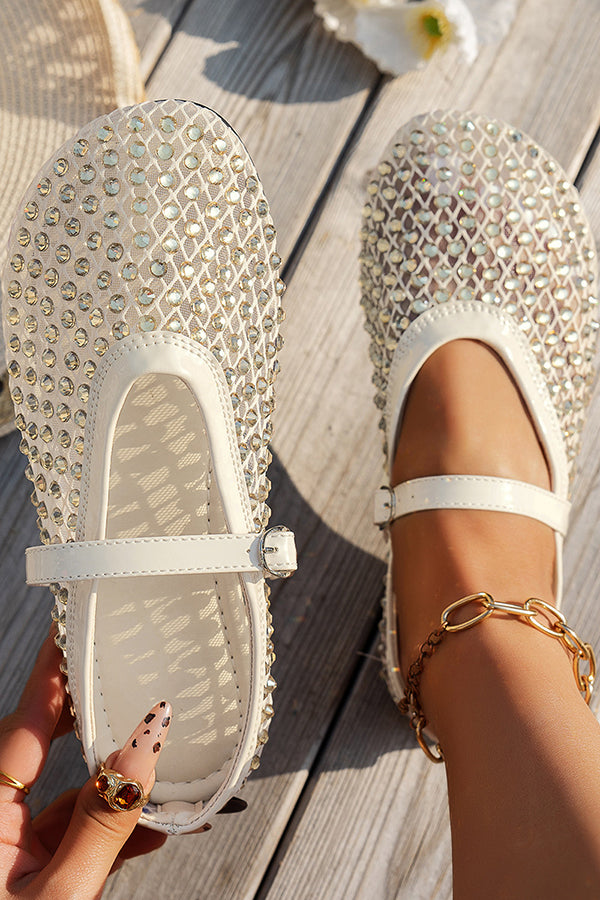 Fashionable Rhinestone Elegant French Buckle Sandals