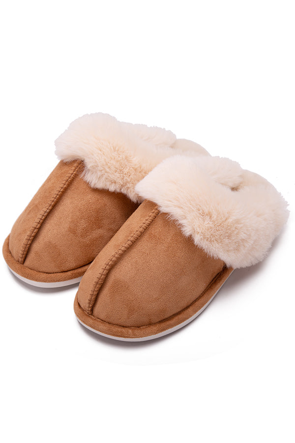 Warm Home Plush Cotton Slippers