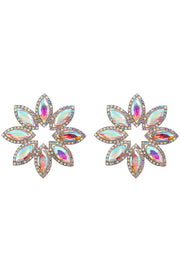 Diamond Floral Earrings