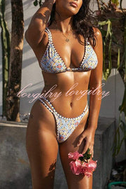 Need A Vacation Sicilian Inspired Print Bikini Set