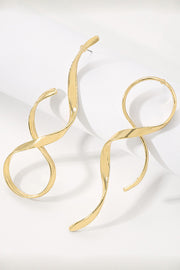 Simple Geometric Wrap Asymmetrical Earrings