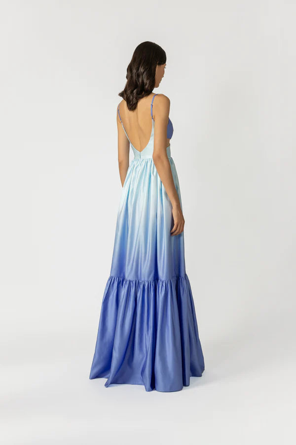 Ocean Breeze Gradient Cutout Waist Maxi Dress 的副本