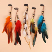 Bohemian Style Colorful Handmade Feather Tassel Hair Clip