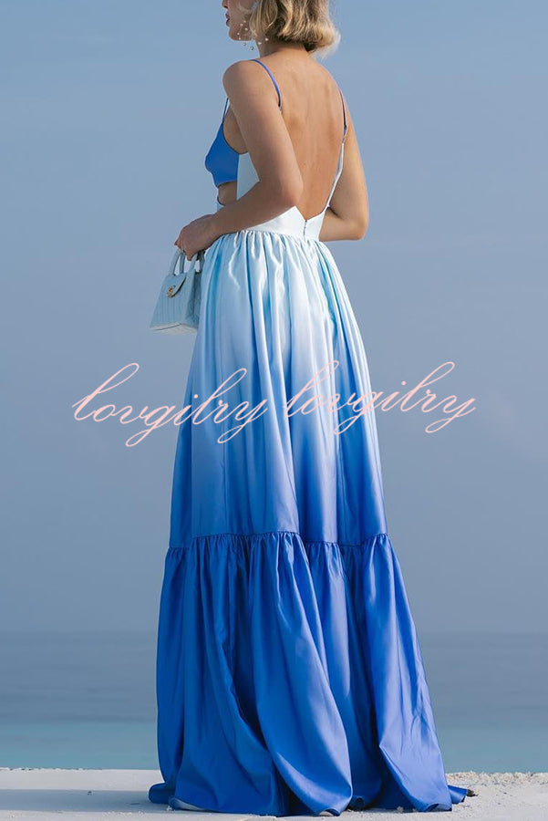 Ocean Breeze Gradient Cutout Waist Maxi Dress 的副本