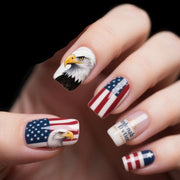 Independence Day Pattern Fashion Nail Art