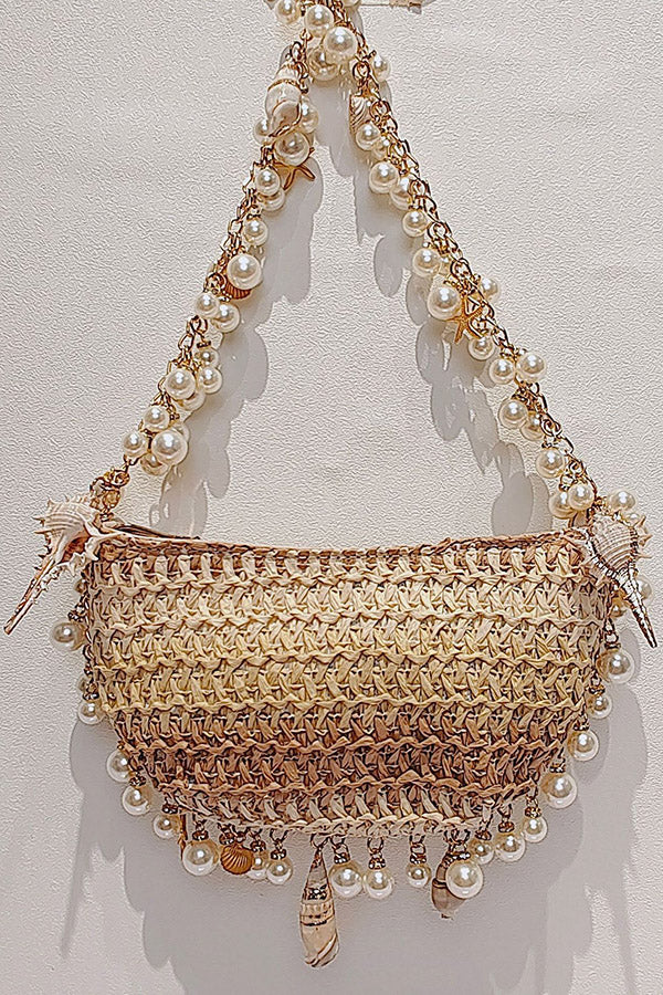 Versatile Pearl Conch Handbag