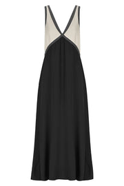 Perfect for Summer Weddings Satin Contrast Colour Relaxed Maxi Dress