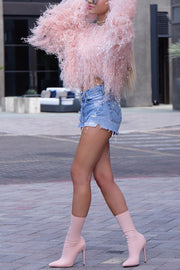 Fashionable Sequined Tassel Loose Long-sleeved Knit Sweater