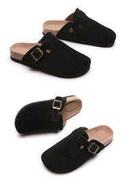 Flat Half Slippers Casual Outer Wear Round Toe Half Slippers