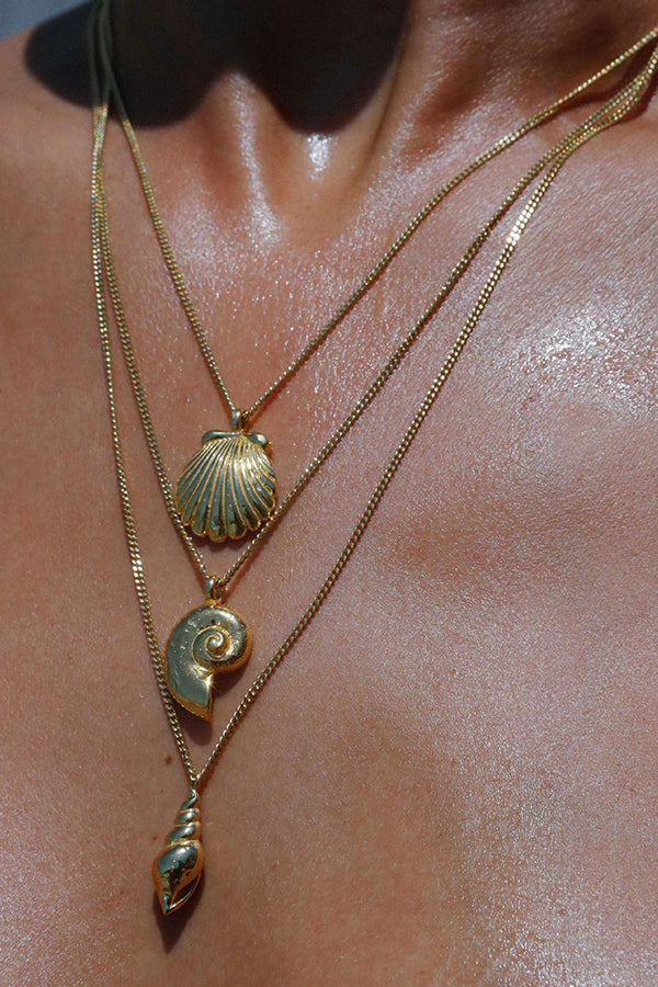 Summer Beach Style Shell and Conch Necklace