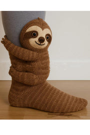 New Plush Knitted Animal Floor Socks