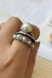 Vintage Pearl Open Ring