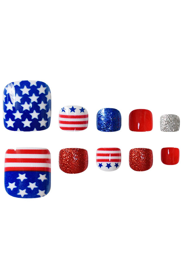 Independence Day Pattern Fashion Nail Art