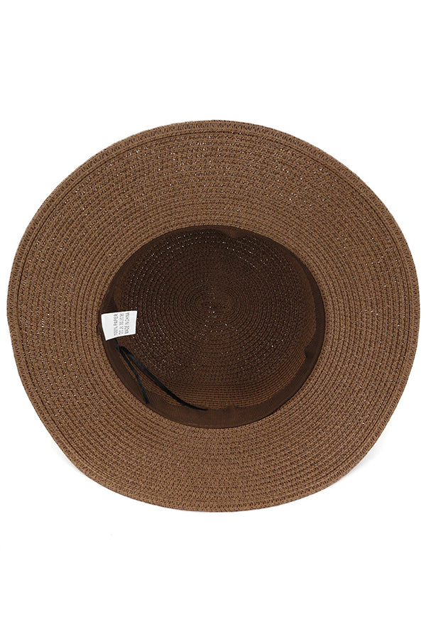 Pearl Embellished Beach Hat