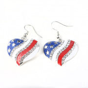 Independence Day American Flag Soft Metal Earrings