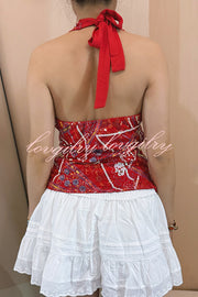 Fashion Sequined Casual V-neck Backless Slim Vest