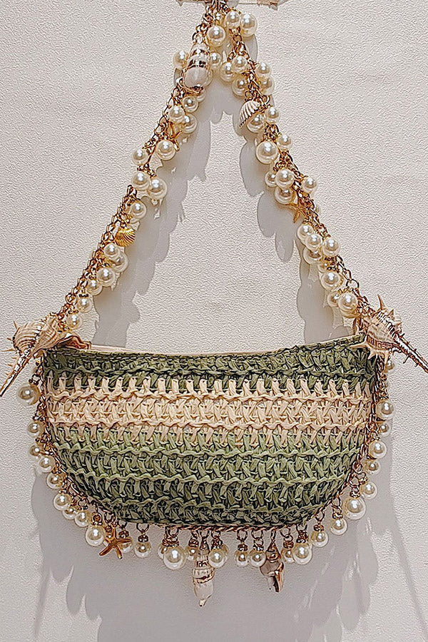 Versatile Pearl Conch Handbag